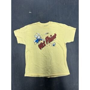 Disney Parks Donald Duck Wet Paint Shirt Size XL Yellow Hanes